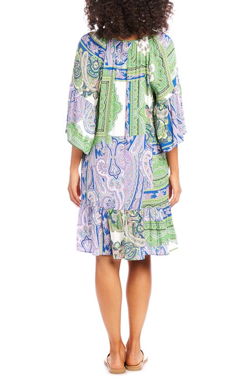 Shop Karen Kane Paisley Ruffle Hem Dress