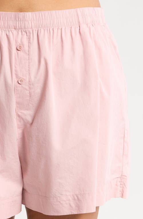 Shop Nordstrom Oversize Shirting Short Pajamas In Pink Puff