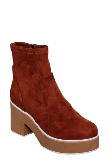 Antelope Idella Platform Boot In Tobacco