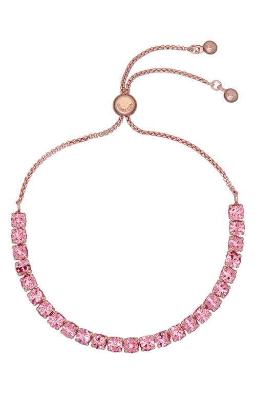 Ted Baker London Melrah Icon Crystal Slider Tennis Bracelet in Rose Gold Light Rose at Nordstrom