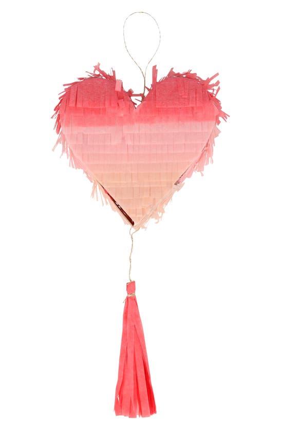 Meri Meri Set Of 3 Heart Piñata Party Favors In Pink