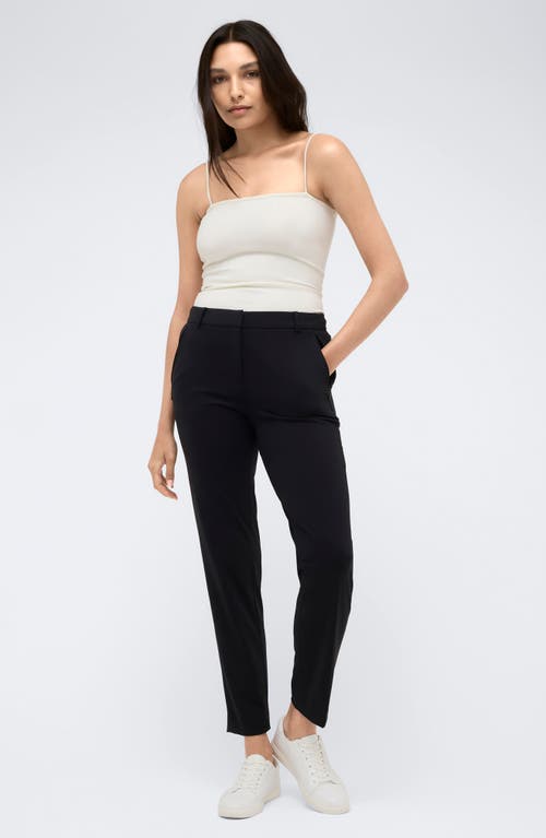 Kenneth Cole Slim Fit Ankle Pants In Black