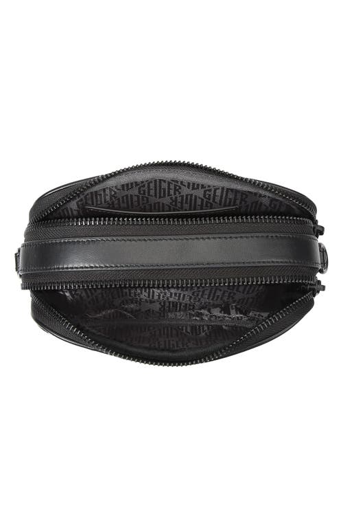 Shop Kurt Geiger London Kensington Leather Camera Bag In Black