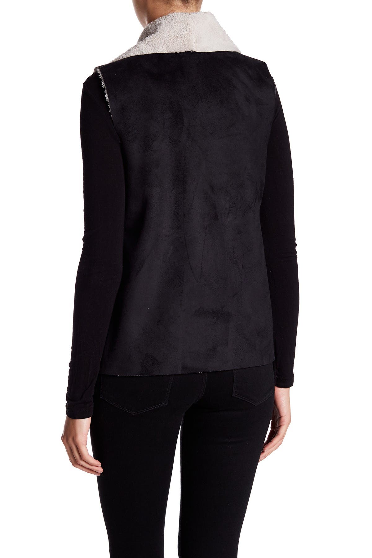 Nordstrom Rack Faux Shearling & Faux Suede Vest Nordstrom Rack