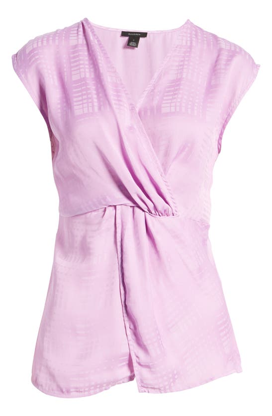 Halogen Twist Front Top In Pink Tulle