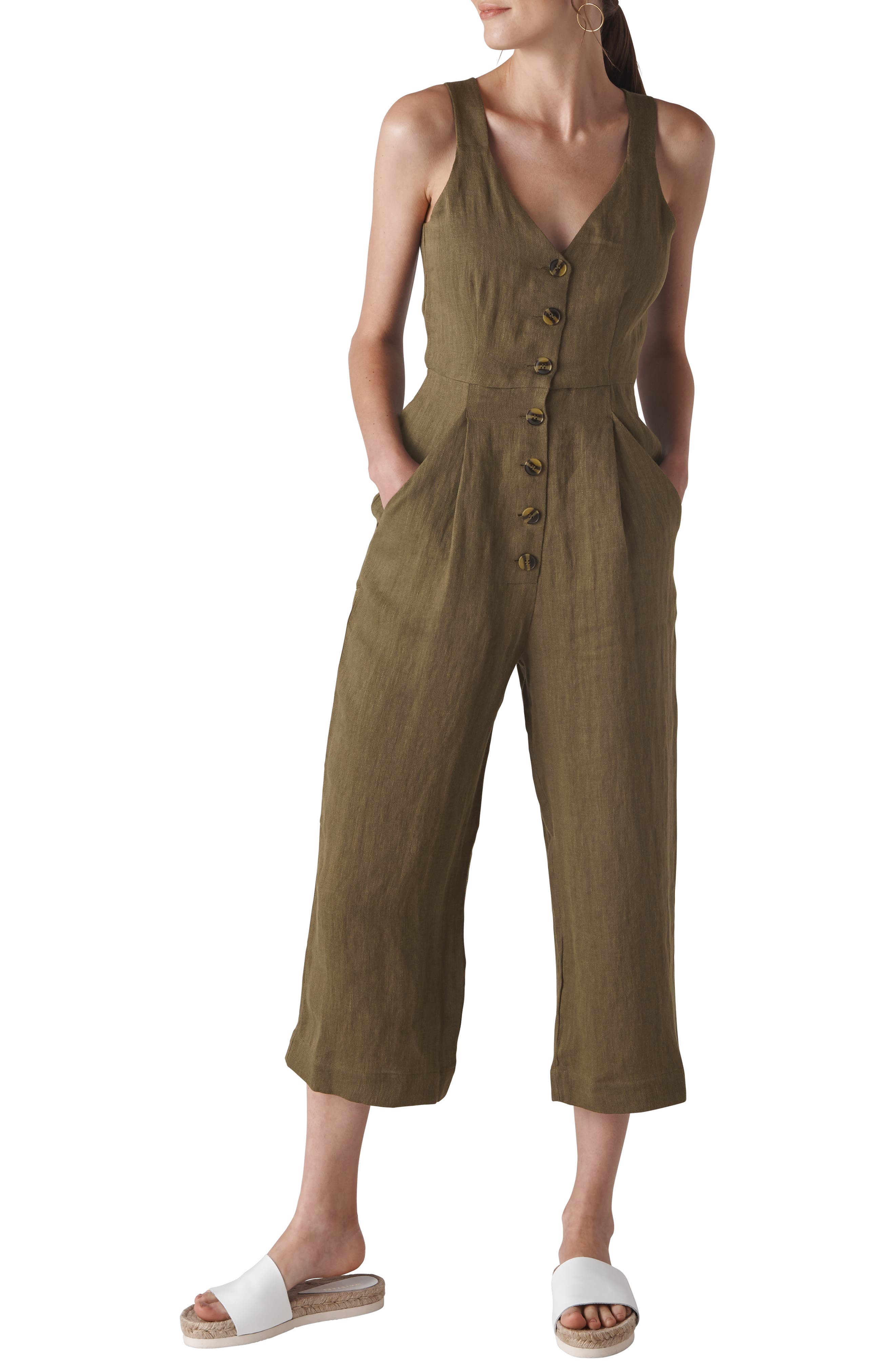 nordstrom linen jumpsuit