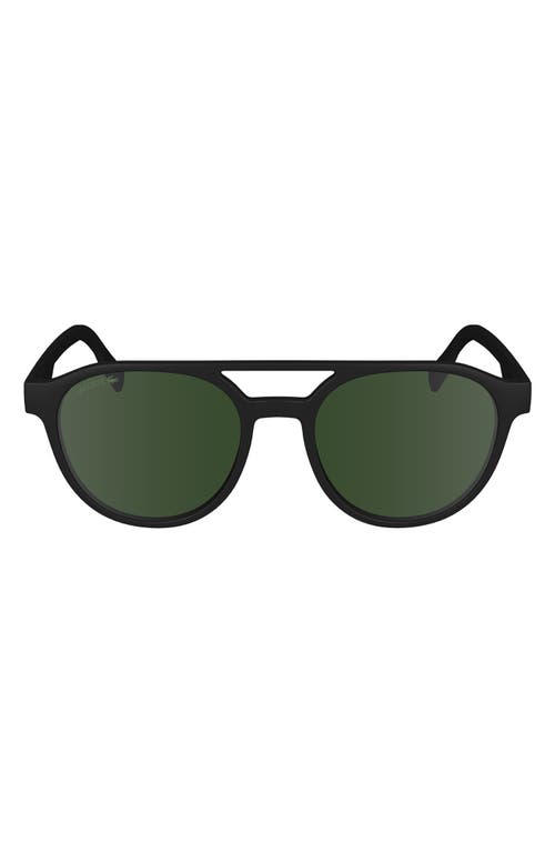 53mm Oval Sunglasses in Matte Black