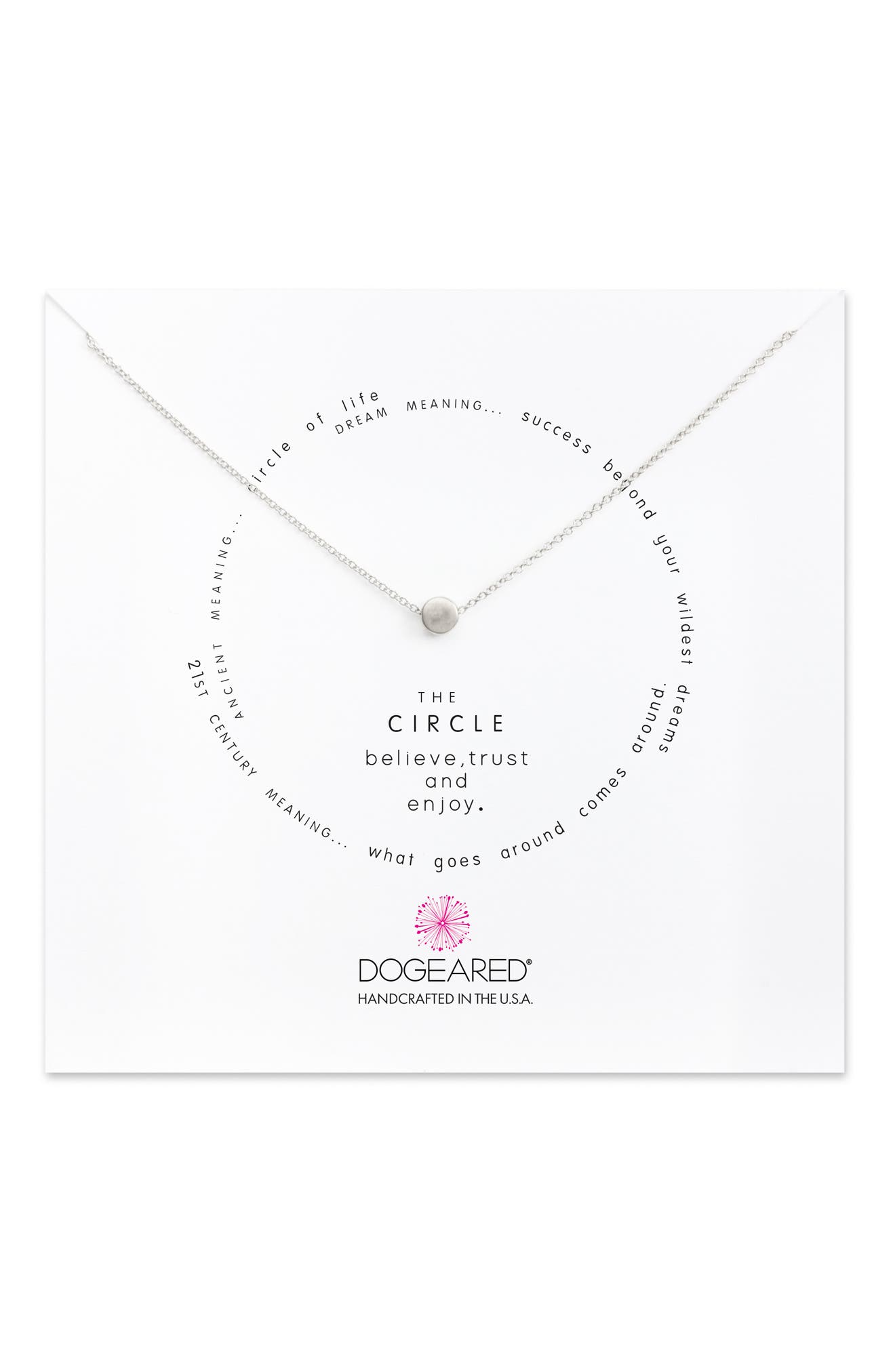 Dogeared Circle Pendant Necklace Nordstrom