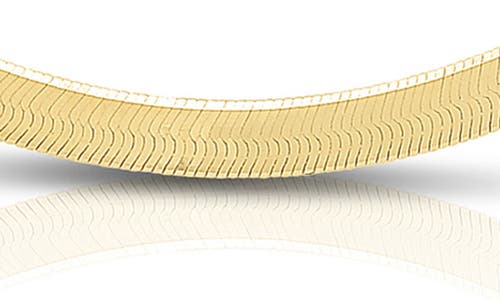 Karat Rush Herringbone Chain Necklace In Yellow