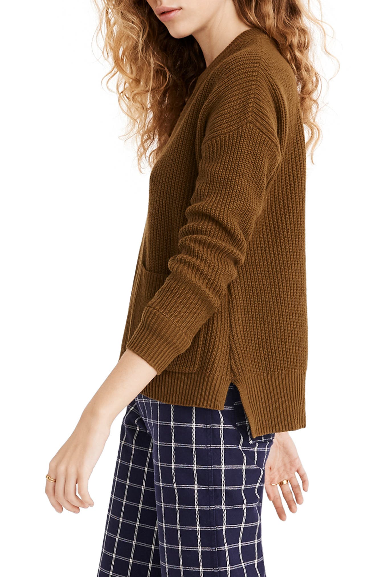 madewell patch pocket sweater skirt