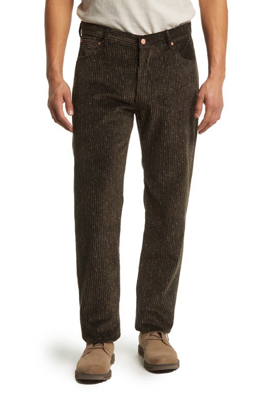 WYTHE Straight Leg Donegal Corduroy Pants in Mossy Olive