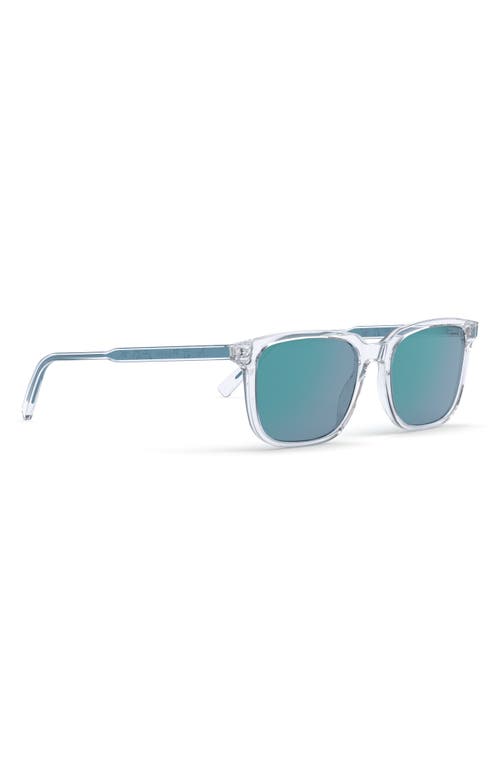 Shop Dior In S1i 53mm Square Sunglasses In Crystal/blue Mirror