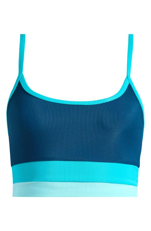 Shop Beach Riot Eva Colorblock Bikini Top In Seashore Coast