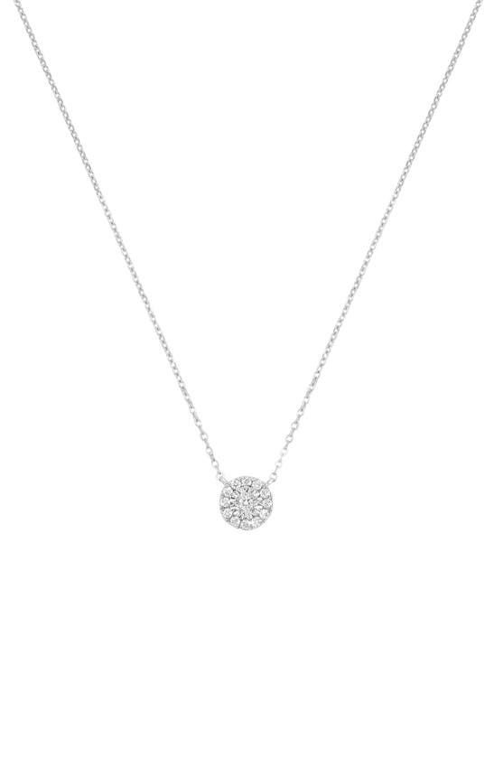 H.j. Namdar Miracle Diamond Pendant Necklace In 14k White Gold