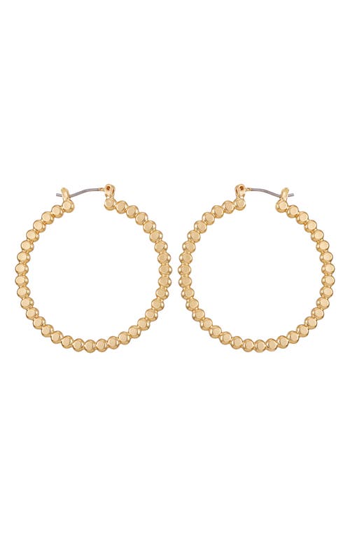 Vince Camuto Bubble Hoop Earrings In Gold Tone