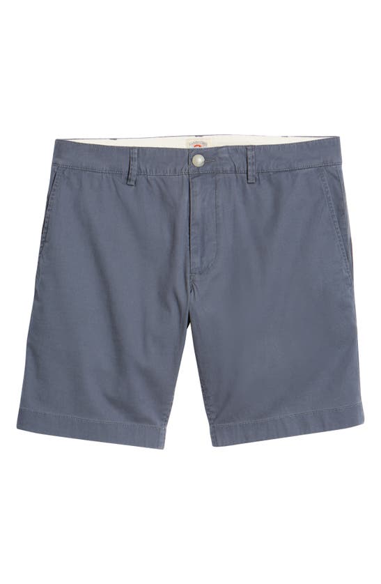 Faherty Island Life Stretch Organic Cotton-blend Twill Chino Shorts In Vintage Navy