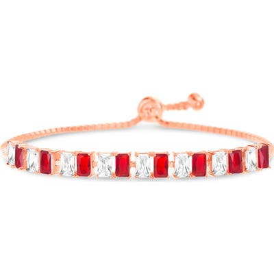 Lesa Michele Cubic Zirconia Slider Bracelet