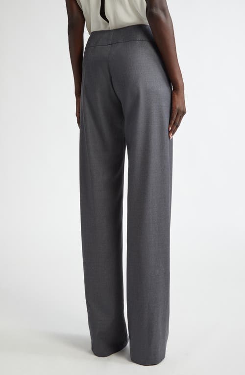 Brandon Maxwell The Ashton Relaxed Fit Belt Detail Pants In Grey