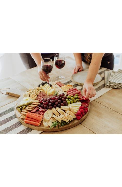Picnic Time Ravi Round Charcuterie Serving Board In Brown