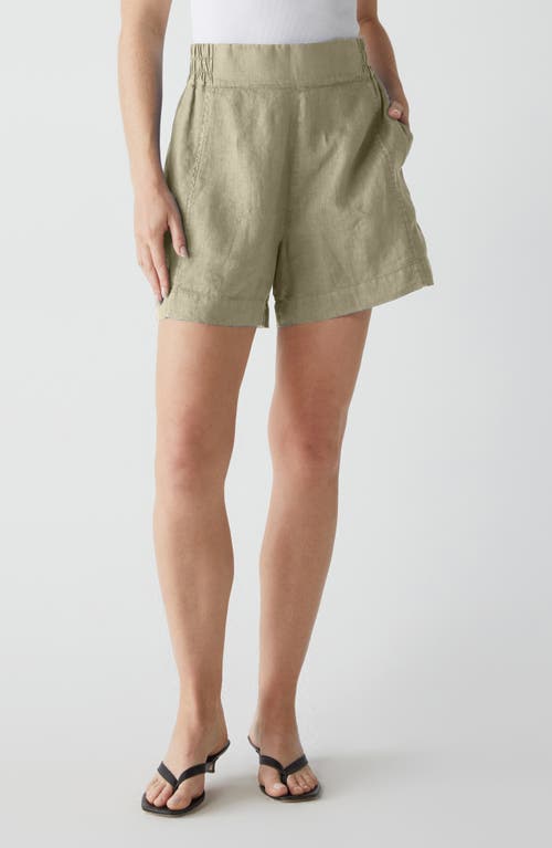 Mavis Linen Shorts in Natural