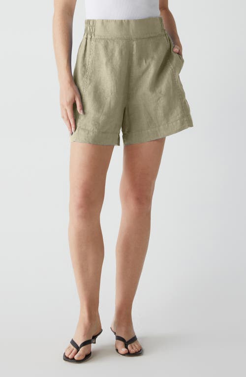 Michael Stars Mavis Linen Shorts Natural at Nordstrom,