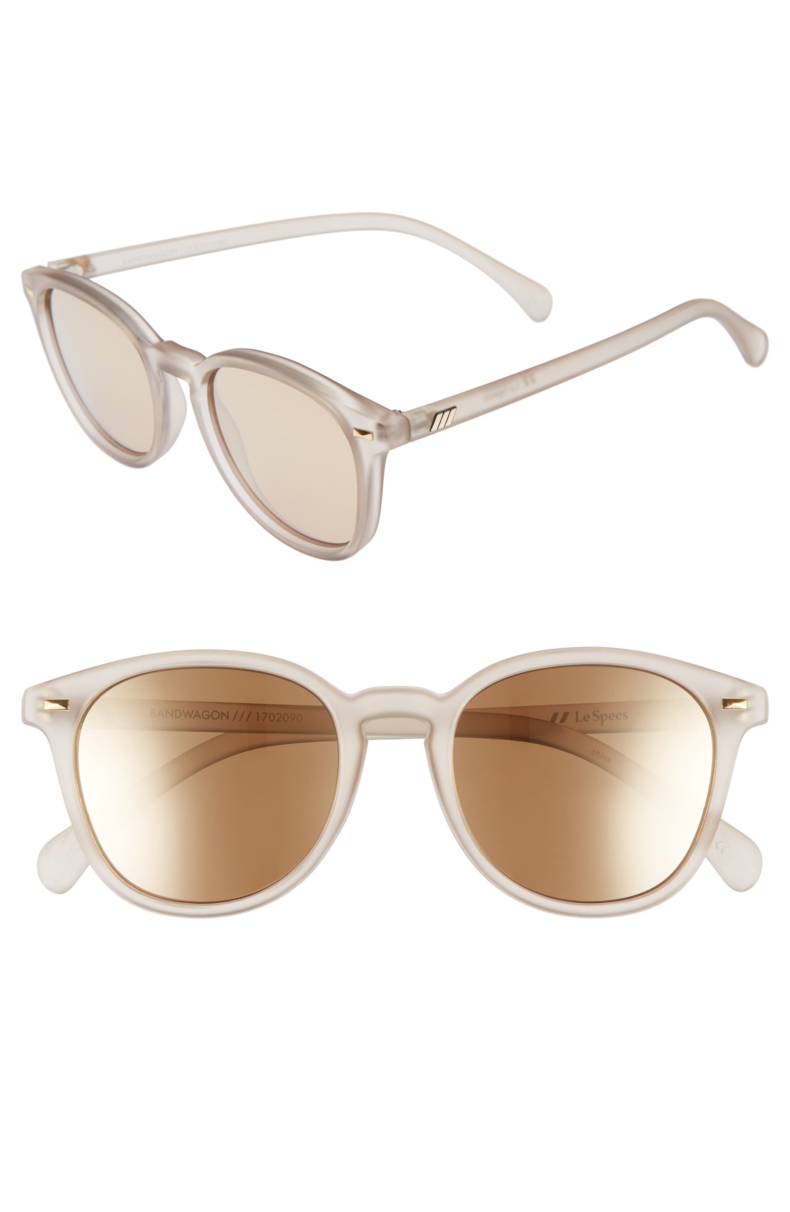 Accessories Sunglasses Angular Shaped Sunglasses Le Specs Angular Shaped Sunglasses primrose-natural white casual look 