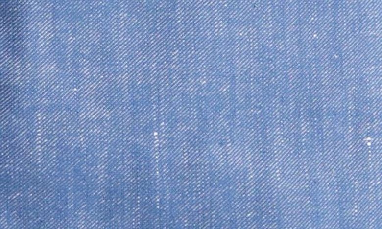 Shop Hugo Boss Jerela Linen Blend Chambray Blazer In Light/ Pastel Blue