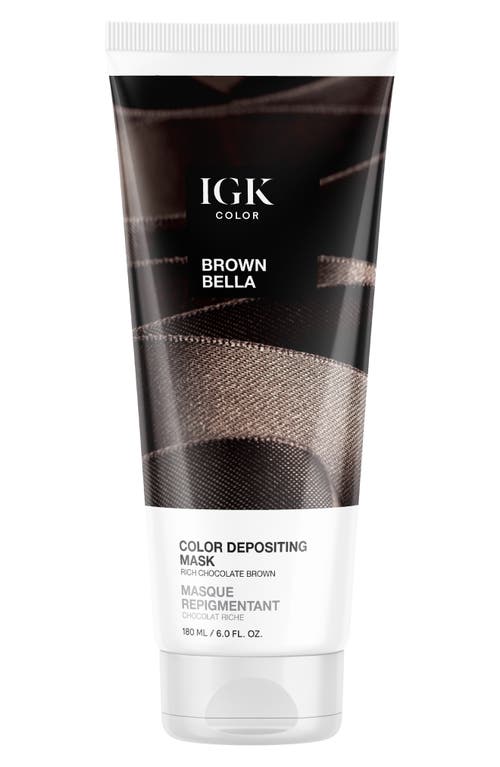 IGK Color Depositing Mask in Brown Bella at Nordstrom, Size 6 Oz