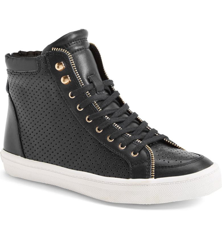 Rebecca Minkoff 'Sandi' Perforated & Quilted Leather High Top Sneaker ...