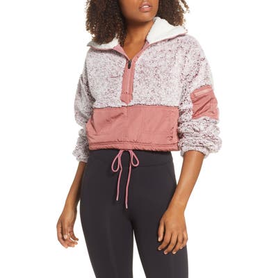 Free People Fp Movement Bff Half Zip Pullover, Pink
