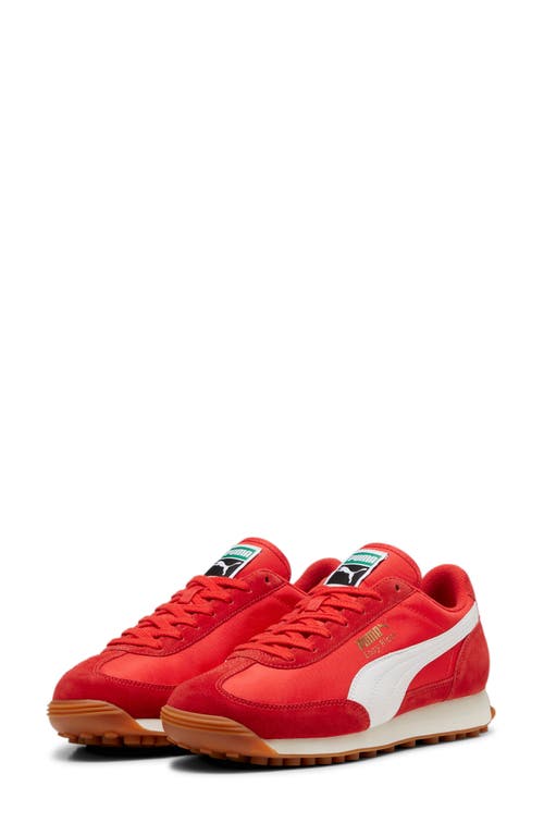 PUMA Easy Rider Vintage Sneaker in Puma Red-Puma White at Nordstrom, Size 8.5