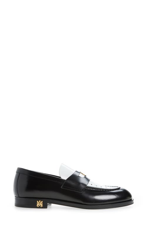 Shop Amiri Ma Spectator Loafer In Black White