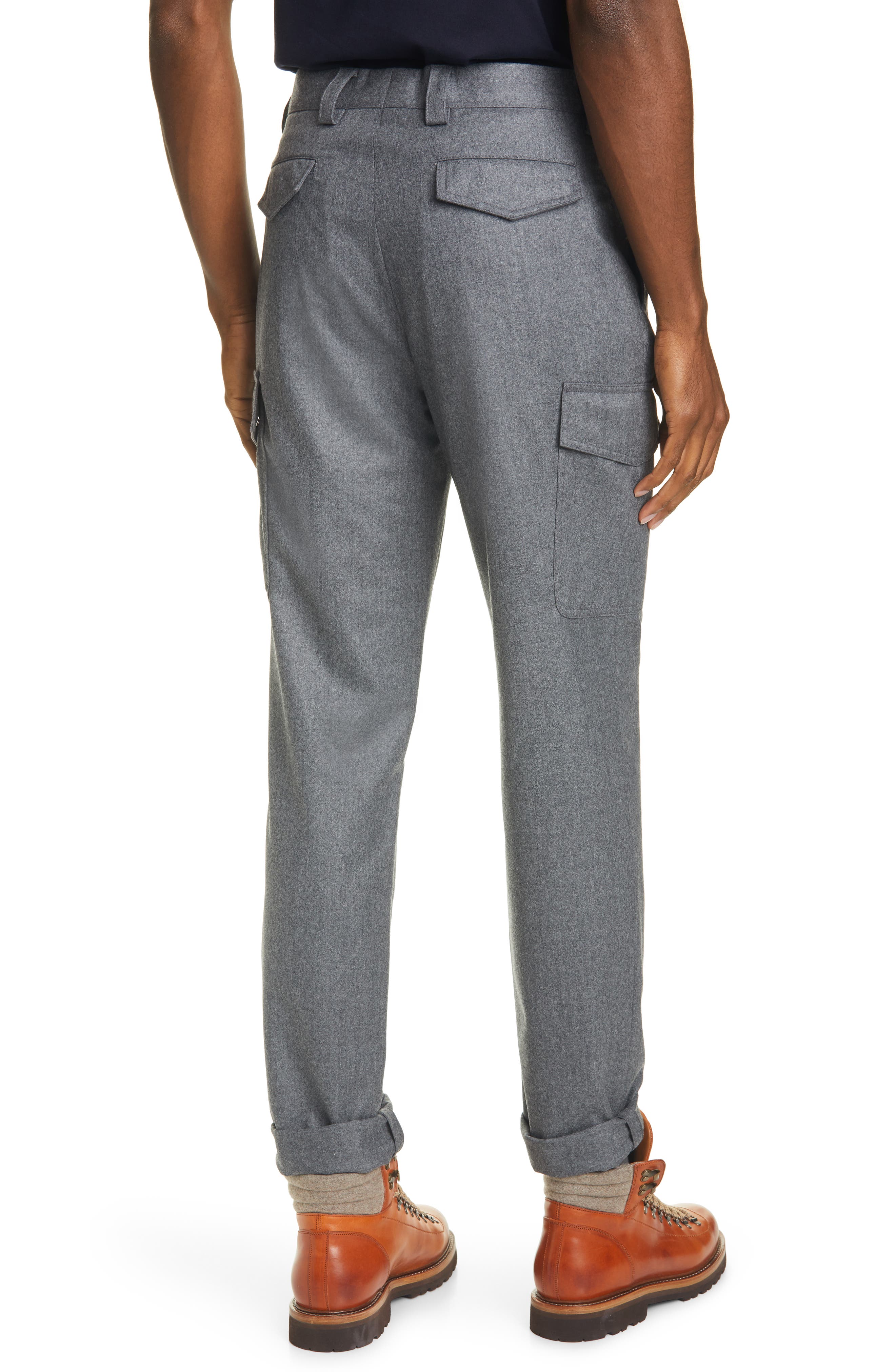 flannel and cargo pants