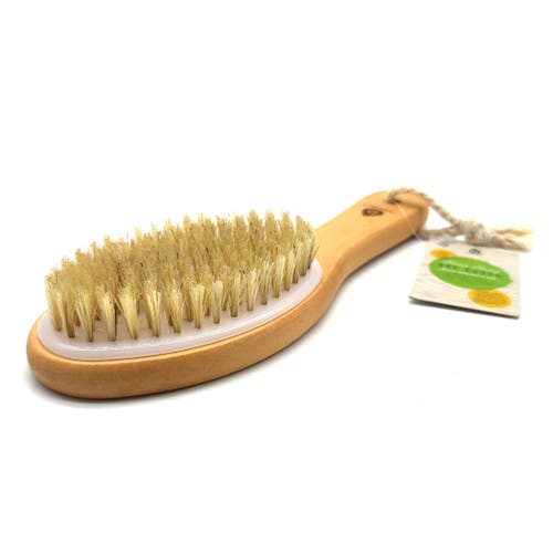 Shop Pursonic Bath Body Brush With Lotus Wooden Handle In Ivory