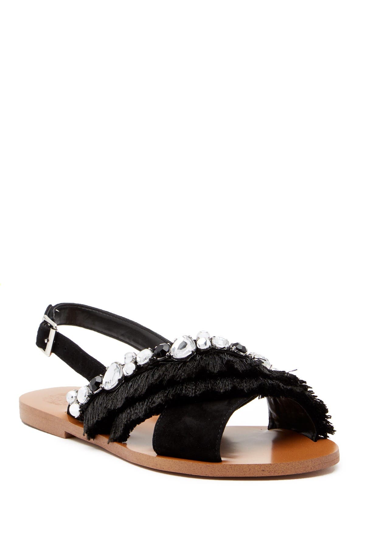 vince camuto fringed suede sandals