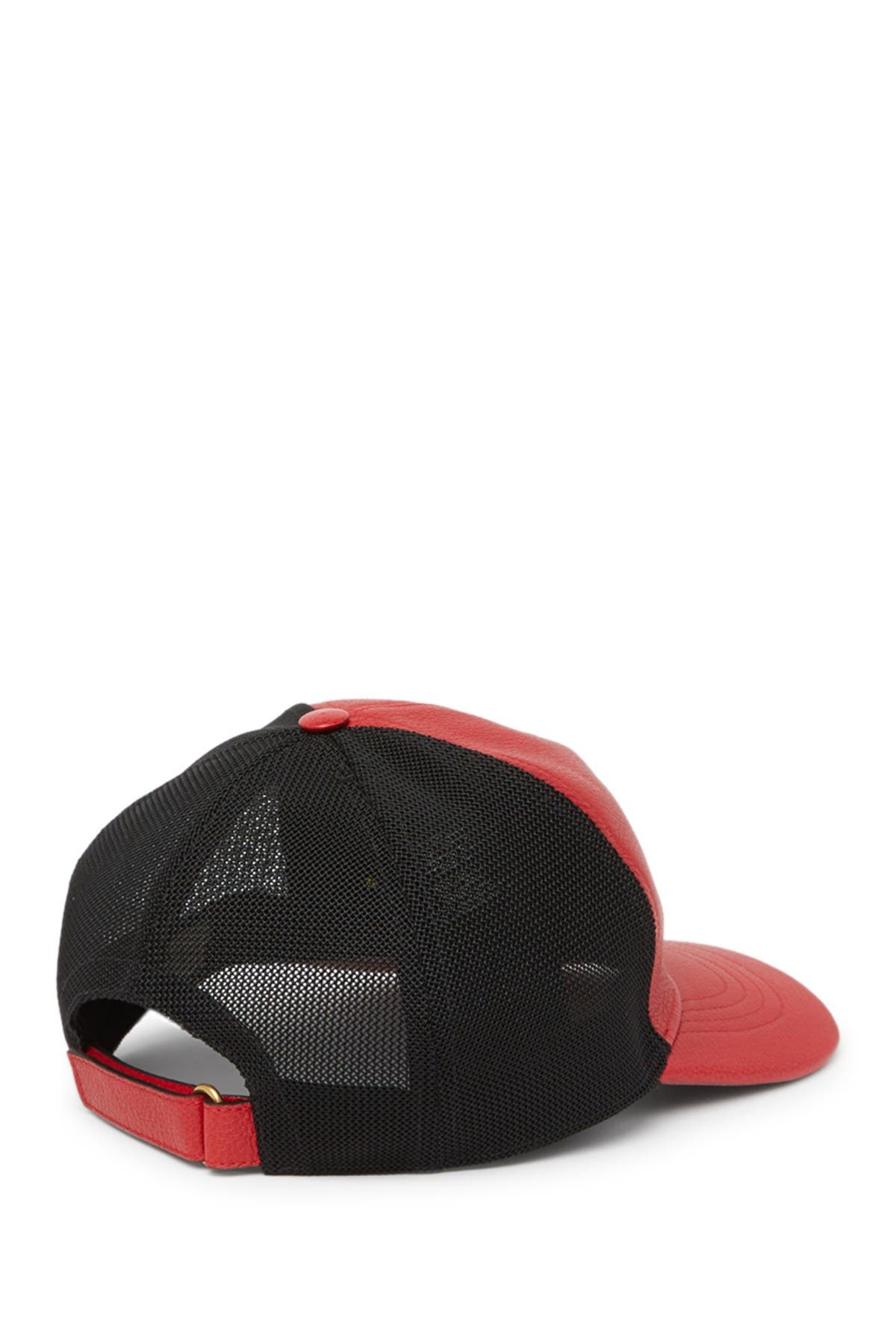 gucci leather baseball cap