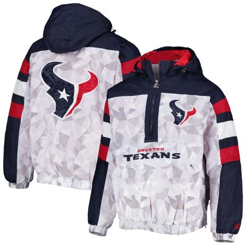 Men's Starter White/Navy Dallas Cowboys Thursday Night Lights Half-Snap Hoodie  Jacket