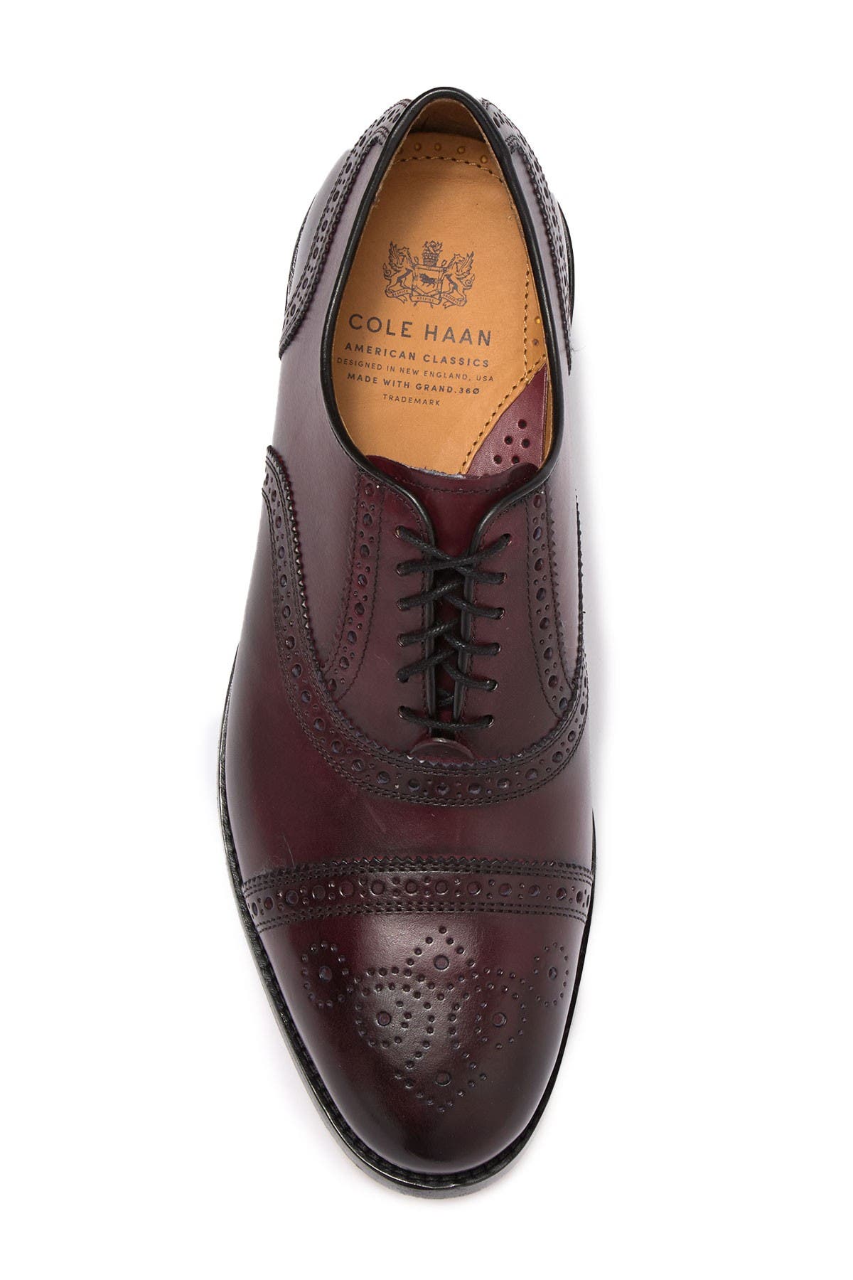 cole haan kneeland brogue cap toe oxford