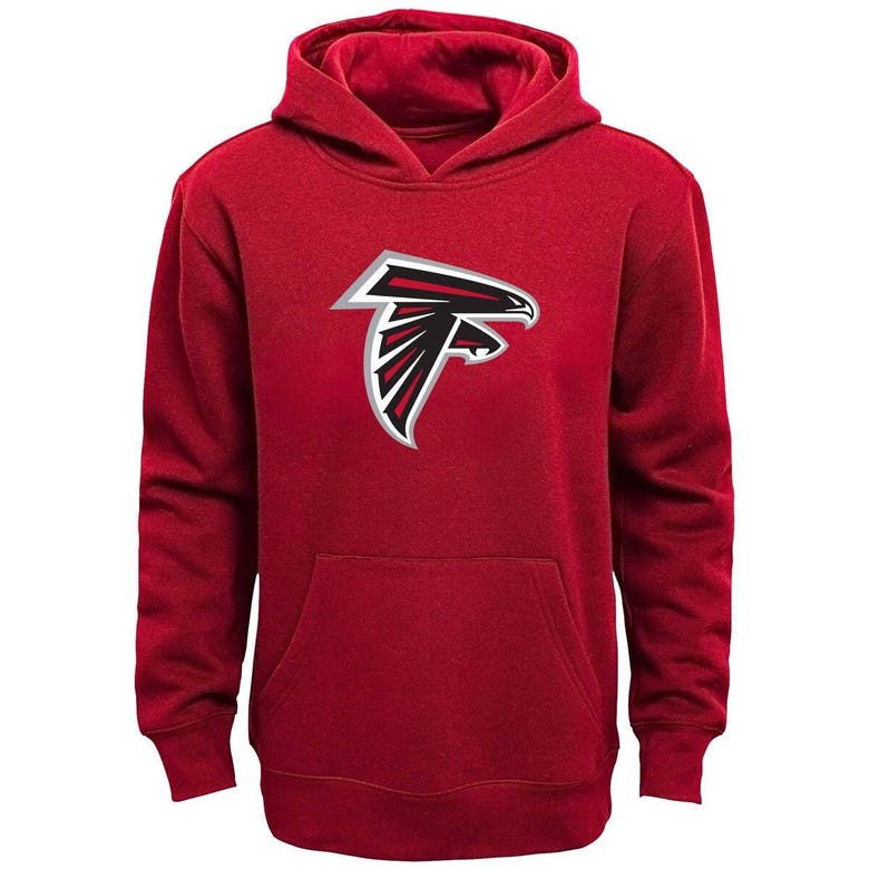 Outerstuff Kids' Youth Red Atlanta Falcons Team Logo Pullover Hoodie