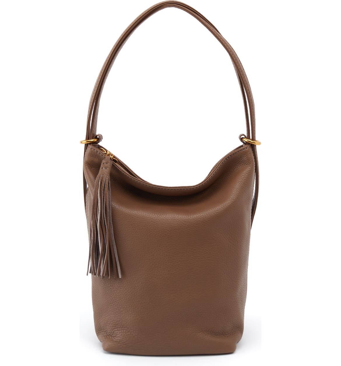 HOBO 'Blaze' Convertible Leather Shoulder Bag, Alternate, color, GRAYSTONE