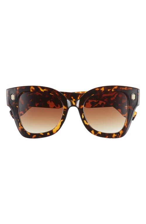 60mm Square Sunglasses in Tortoise