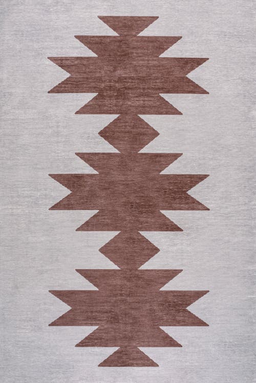 Jonathan Y Chayton Minimalist Geometric Machine-washable Area Rug In Gray/brown