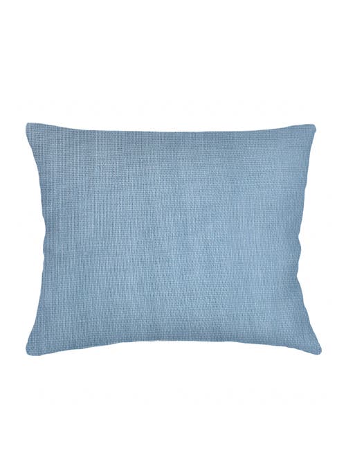 Shop Anaya So Soft Linen Dutch Euro Pillow With Down Alternative Insert In Coastal Blue