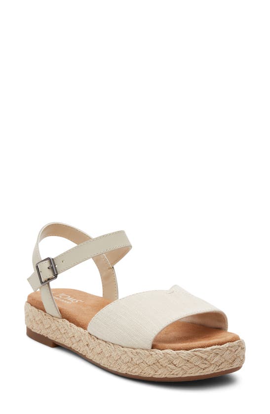 Shop Toms Abby Flatform Espadrille Sandal In Natural