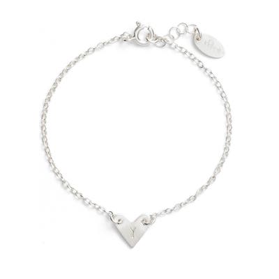 Nashelle Initial Heart Bracelet