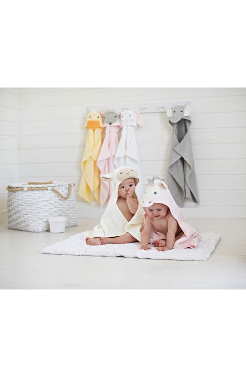 Elegant Baby Terry Velour Hooded Unicorn Towel In Unicorn
