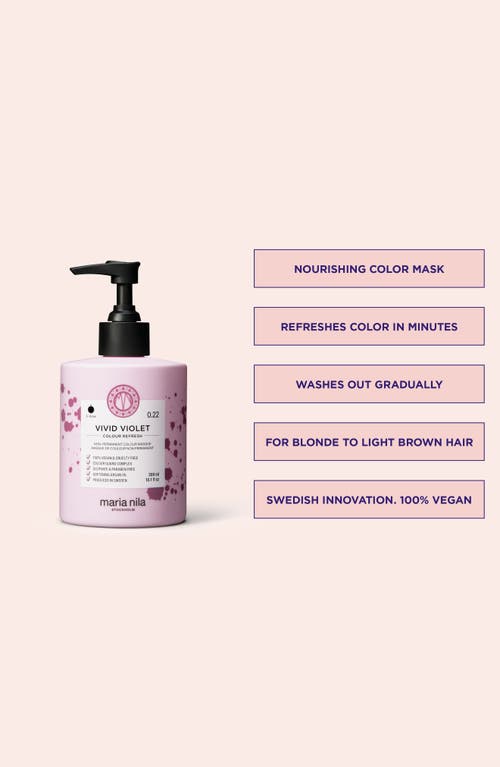 Maria Nila Colour Refresh Hair Mask In Vivid Violet