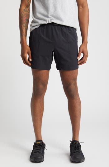 BP. BP. BELTED STRETCH NYLON SHORTS 