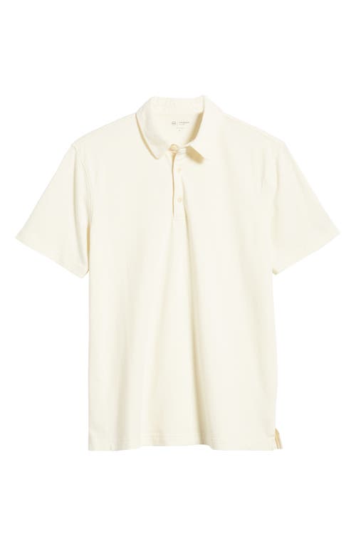 Shop Ag Bryce Short Sleeve Polo In Ivory Dust