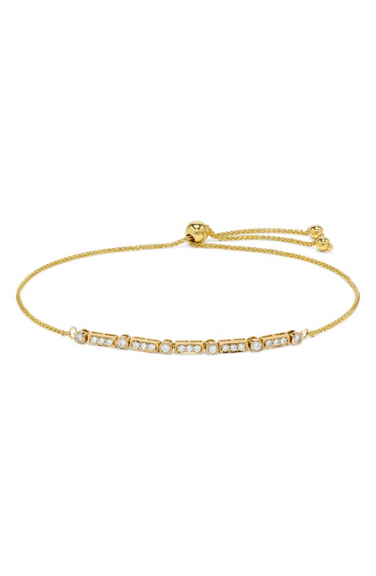 H.j. Namdar Diamond Channel Slide Bracelet In 14k Yellow Gold